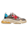 Balenciaga Multicolor Triple S Sneakers In Grey