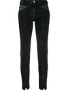 Givenchy Panel Detail Split Hem Jeans In Black