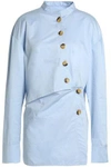 TIBI Button-detailed cotton-poplin tunic,GB 6200568457394435
