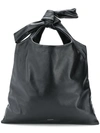 Jil Sander Tie Knot Shoulder Bag In Black