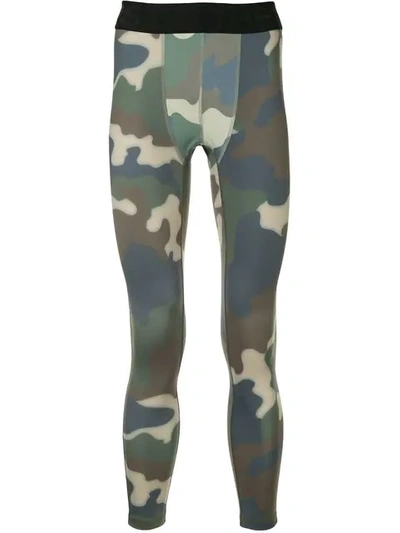 The Upside Camouflage-print Performance Leggings In Multicolour