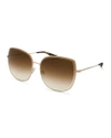 Barton Perreira Espirutu Gradient Butterfly Sunglasses, Gold In Gold/smokey Topaz