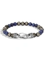John Hardy Sterling Silver Classic Chain Sodalite & Hematite Beaded Bracelet In Blue/gray