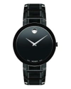 MOVADO MEN'S SAPPHIRE STAINLESS STEEL BRACELET WATCH, BLACK,PROD214130132