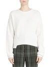 CARVEN Asymmetric Cashmere & Wool Knit Sweater
