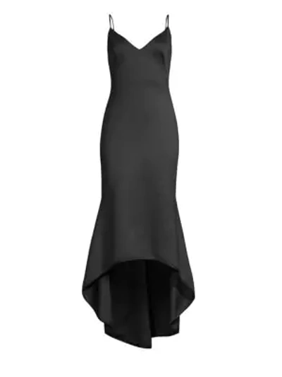 Black Halo Armelle Sleeveless High-low Dress In Black