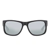 Ray Ban Rb4165 Justin Rectangular Sunglasses In 622/6gblack