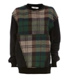 VIVIENNE WESTWOOD Harris Tweed Patchwork Sweater Black
