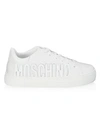 MOSCHINO Leather Logo Sneakers