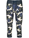 THE UPSIDE CAMOUFLAGE PRINT CROPPED LEGGINGS