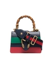 GUCCI BLUE GREEN AND RED DIONYSUS MINI TOP HANDLE BAG