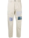DSQUARED2 DSQUARED2 PATCH TROUSERS - NEUTRALS