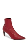 Rag & Bone Beha Point-toe Leather Ankle Boots In Biking Red