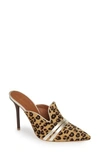 MALONE SOULIERS HAYLEY DOUBLE BAND GENUINE CALF HAIR MULE,HAYLEY 100-1