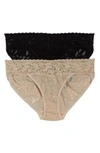 Hanky Panky Signature Lace Vikini In Black/nude