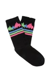 THE ELDER STATESMAN PATTERNED INTARSIA KNIT CASHMERE SOCKS,678932