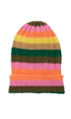 THE ELDER STATESMAN BUNNY ECHO STRIPED CASHMERE BEANIE,678927