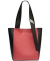 CALVIN KLEIN KARSYN LEATHER TOTE