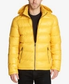 GUESS MEN'S HOODED PUFFER COAT