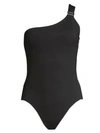 AMORESSA Eclipse Gemini One-Shoulder One-Piece Swimsuit
