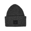 Acne Studios Pansy S Face Ribbed-knit Beanie Hat In Grey