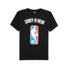 Marcelo Burlon County Of Milan X Nba Print Ribbed Neck T-shirt In Black