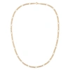 SUSAN CAPLAN VINTAGE 1990S VINTAGE GOLD PLATED FIGARO CHAIN NECKLACE,2822275