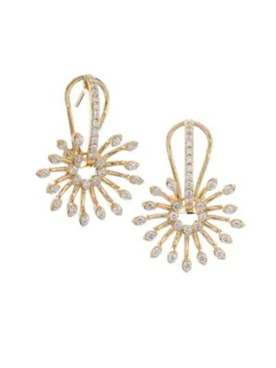 Hueb Luminus Diamond & 18k Yellow Gold Earrings