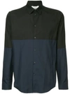 ICEBERG ICEBERG CONTRAST PANEL SHIRT - BLACK