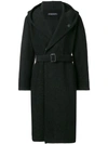 YOHJI YAMAMOTO belted midi coat