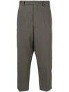 RICK OWENS RICK OWENS ASTAIRES CROPPED TROUSERS - GREY