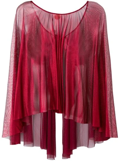 Maria Lucia Hohan Round Neck Blouse In Red