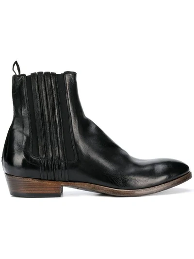 Silvano Sassetti Chelsea Ankle Boots In Black