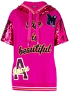 DOLCE & GABBANA LIFE IS BEAUTIFUL PATCH TOP