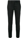 Dondup Cropped Skinny Trousers In Black