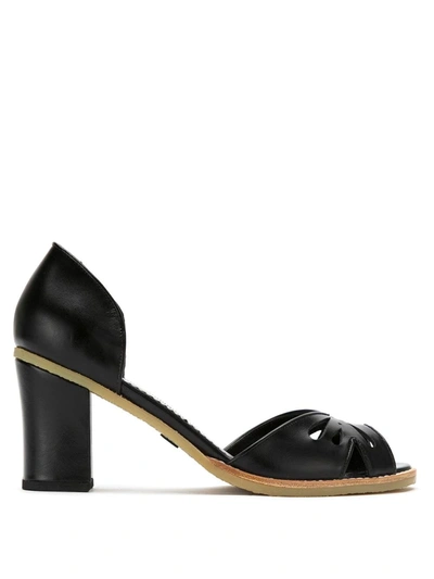 SARAH CHOFAKIAN LEATHER PUMPS