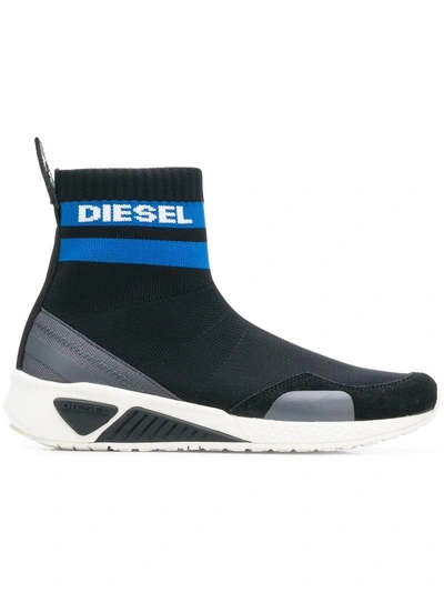 Diesel Sock Style Trainers  In Black