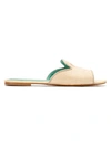 BLUE BIRD SHOES AMOR INFINITO STRAW SLIDES