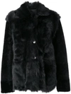 JIL SANDER single breasted fur jacket