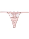 FLEUR OF ENGLAND Antoinette embroidered thong