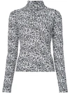 CEDRIC CHARLIER long-sleeve floral top
