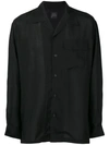 YOHJI YAMAMOTO YOHJI YAMAMOTO CHEST POCKET SHIRT - BLACK