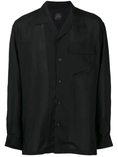 Yohji Yamamoto 胸袋衬衫 In Black