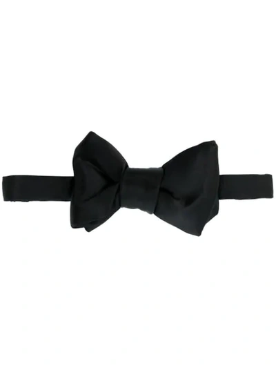Tom Ford Satin Bow Tie In Black