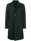 HARRIS WHARF LONDON HARRIS WHARF LONDON MID-LENGTH SINGLE BREASTED COAT - BLACK