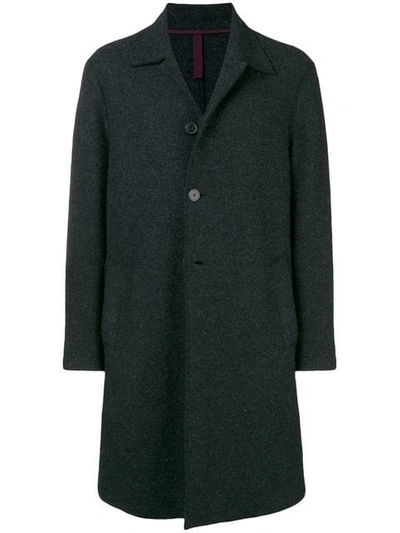 Harris Wharf London Mid-length Single Breasted Coat - Black