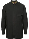 ZIGGY CHEN ZIGGY CHEN OVERSIZED BUTTON SHIRT - BLACK