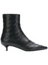 SONIA RYKIEL striped ankle boots
