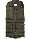 MSGM LONG LENGTH PADDED GILET