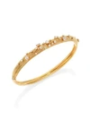 HUEB Plissé 18K Yellow Gold & Diamond Bangle Bracelet